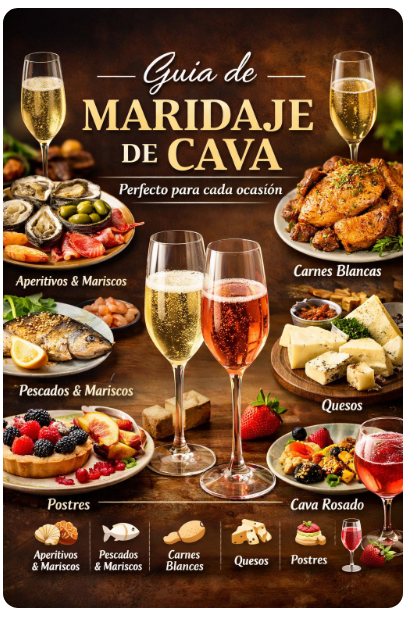 El hechizo de las burbujas: el papel del cava en la experiencia gastronómica