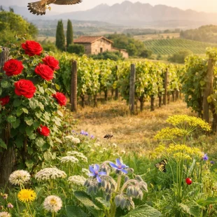 Biodiversidad en el viñedo de cava